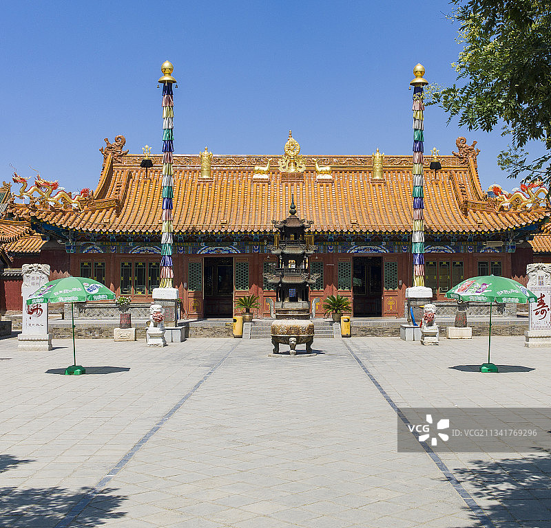 2013年8月18日中国内蒙古呼和浩特市大昭寺图片素材