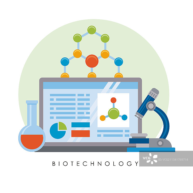 生物技术笔记本电脑图片素材