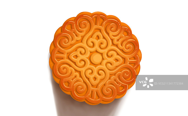 插画中秋节团圆月饼图片素材