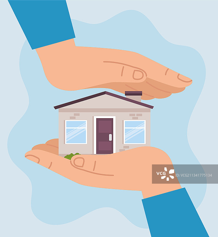 手中的房子图片素材