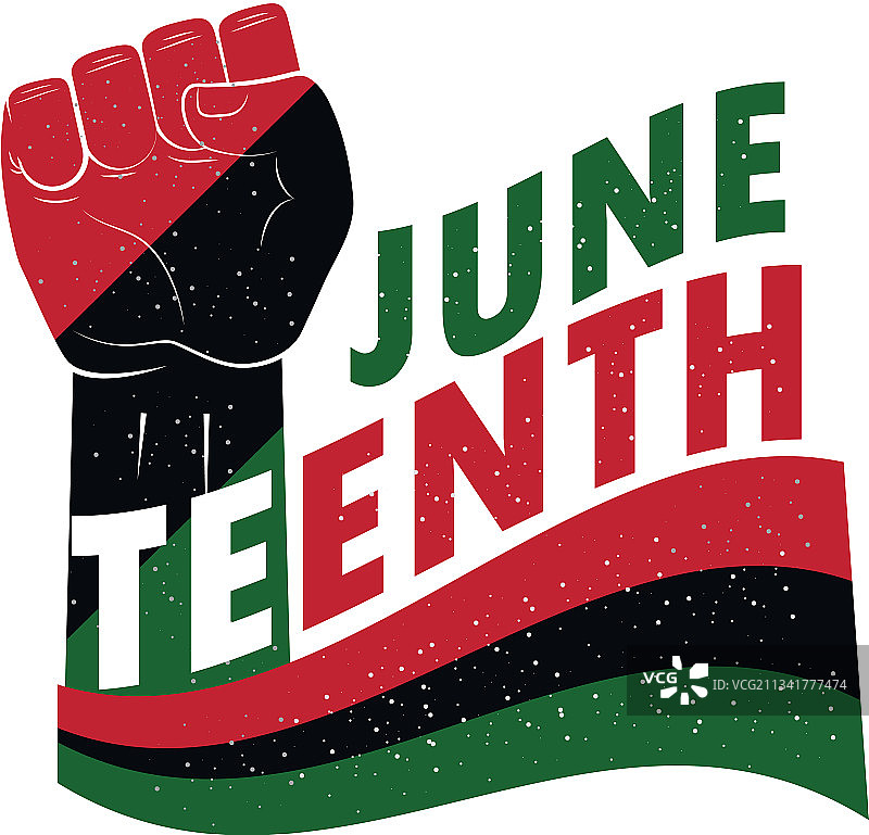 六月节庆祝黑人自由图片素材