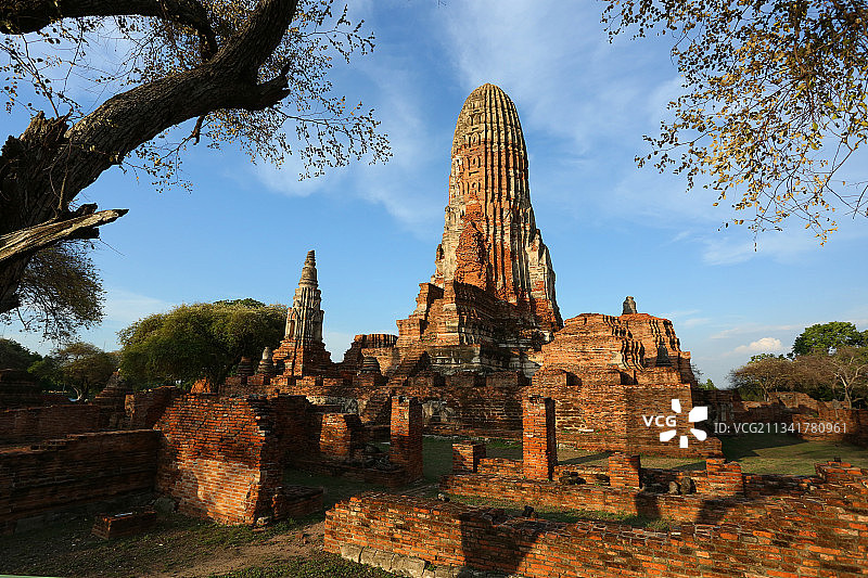 泰国大城府遗址图片素材