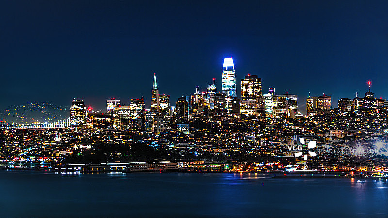 旧金山夜景图片素材