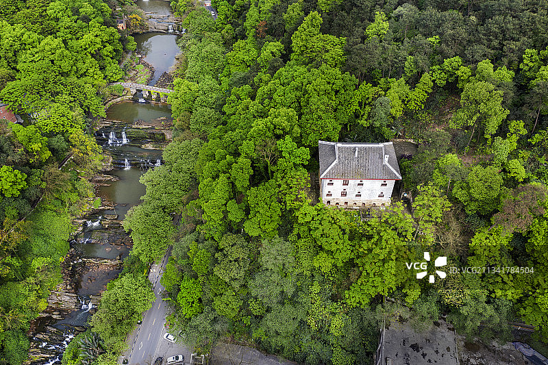 重庆巴南南温泉抗战遗址——听泉楼图片素材