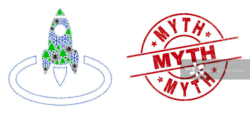 火箭发射构图图片素材