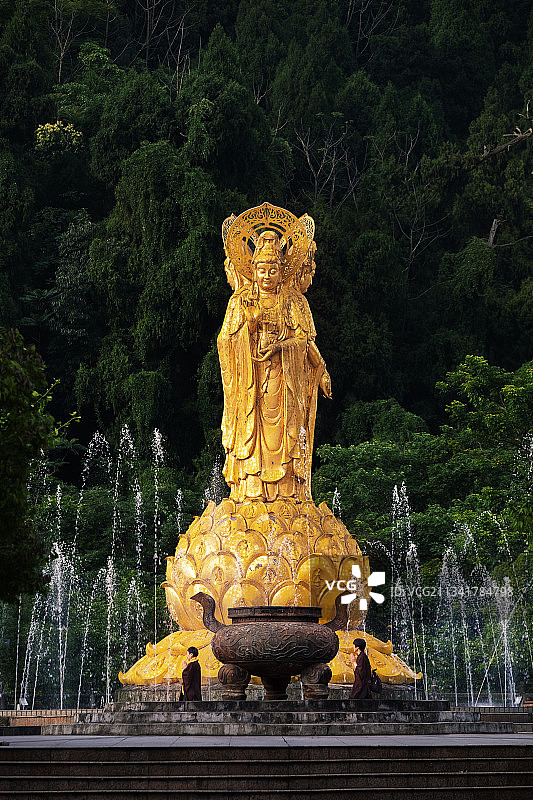 遂宁灵泉寺观音像图片素材