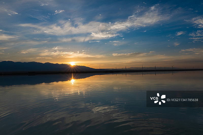 茶卡天空一号 青海图片素材