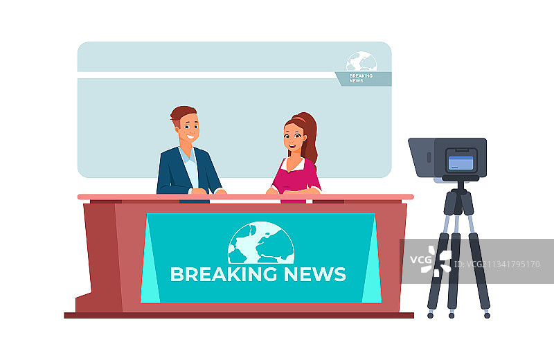 突发新闻广播电视资讯图片素材