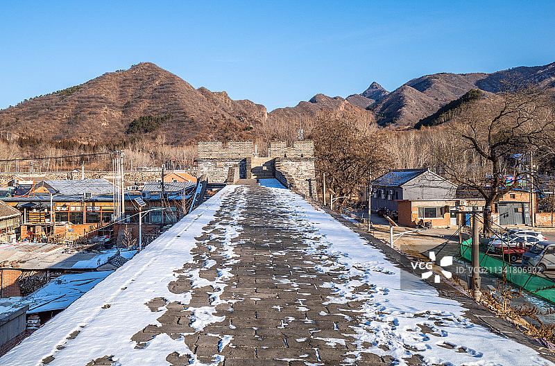 北京密云遥桥古堡的遗址图片素材
