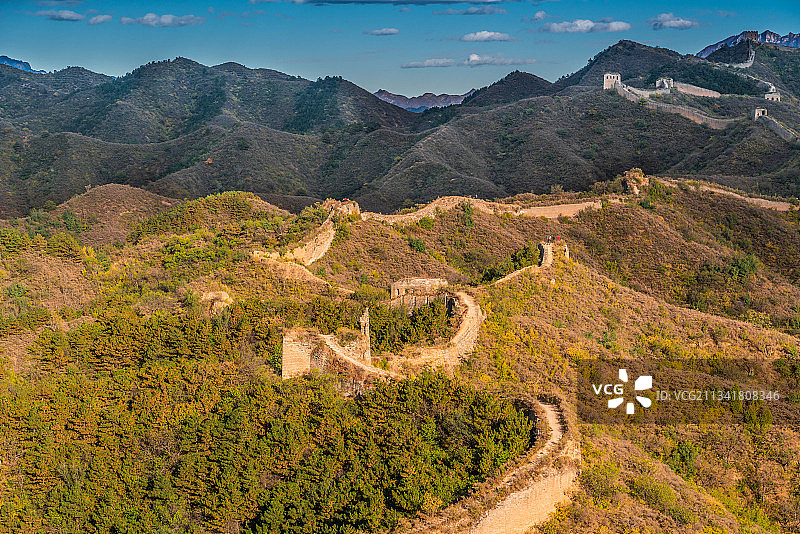 古北口司马台长城建筑风光图片素材