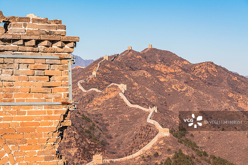 古北口司马台长城建筑风光图片素材