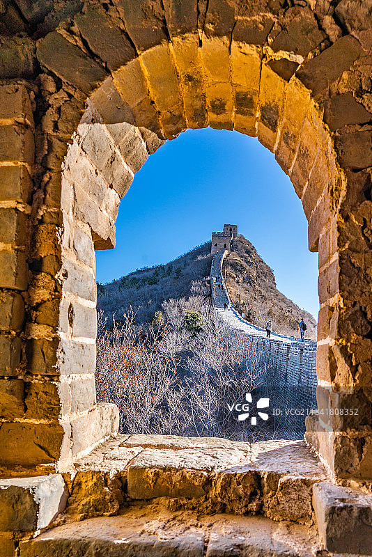 古北口司马台长城建筑风光图片素材