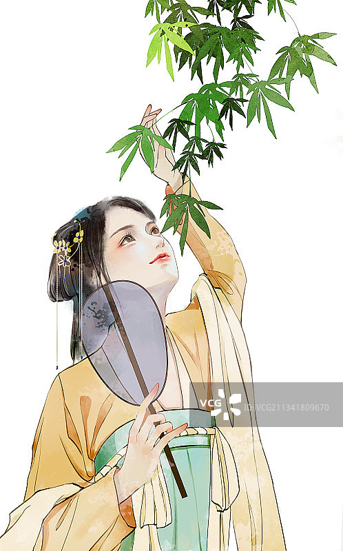 汉服小姐姐图片素材