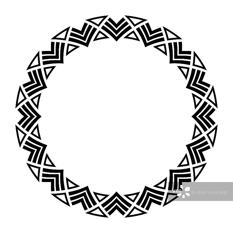 抽象圆形回旋几何图案图片素材