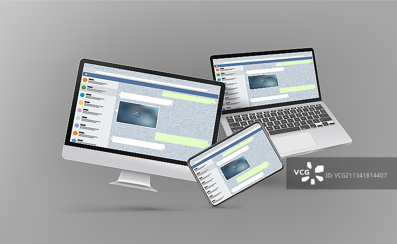 现代台式个人电脑笔记本电脑图片素材