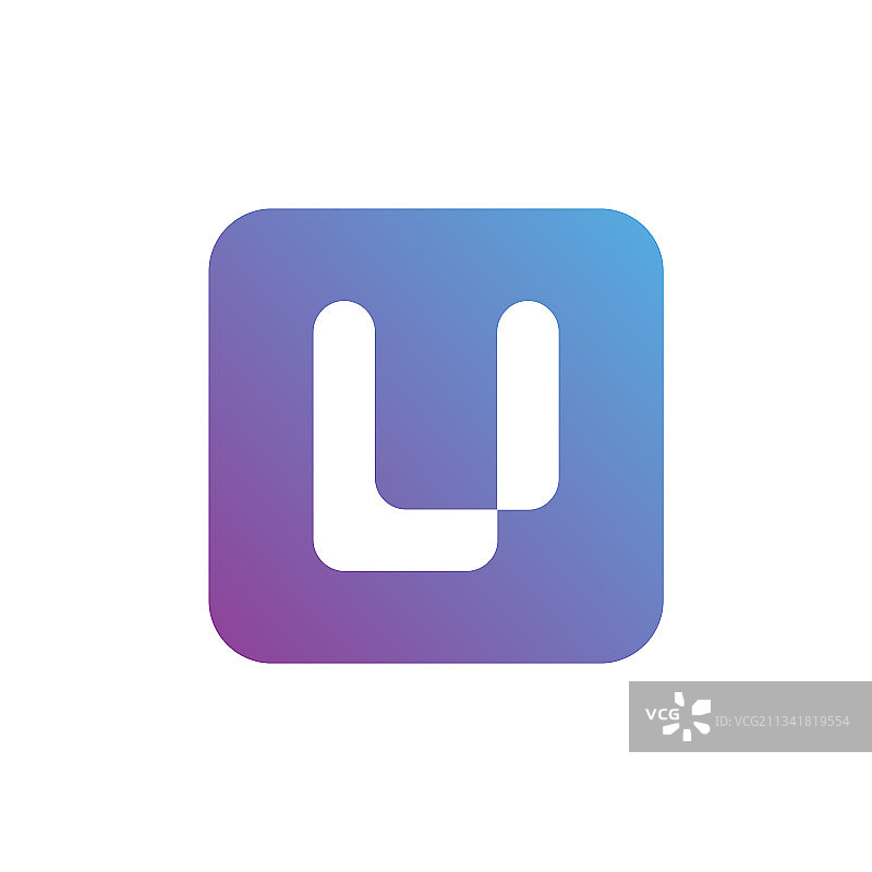 字母U标志图标设计模板图片素材
