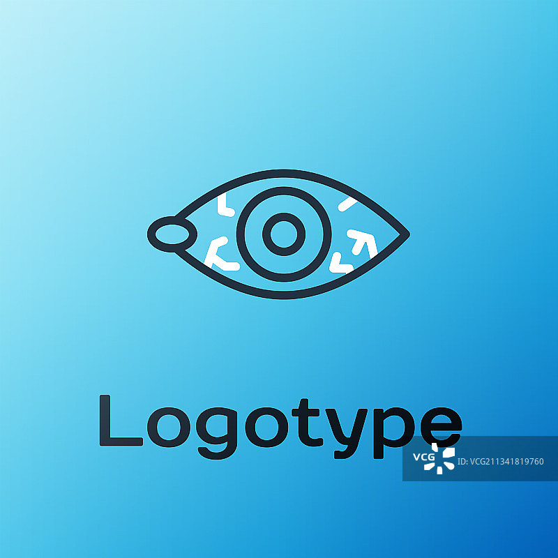 病毒性细菌或引起的线条红眼图片素材