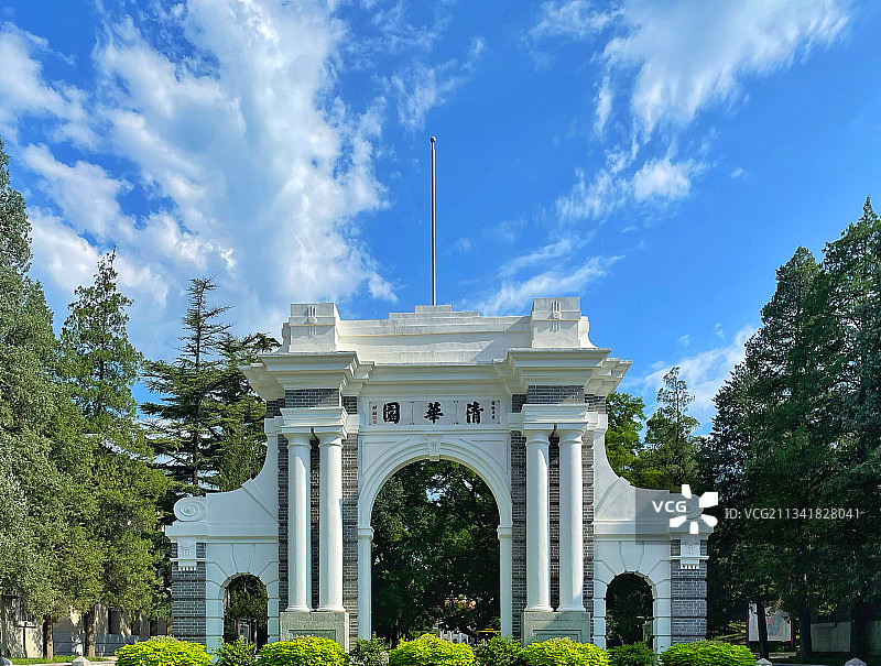 清华大学·二校门图片素材