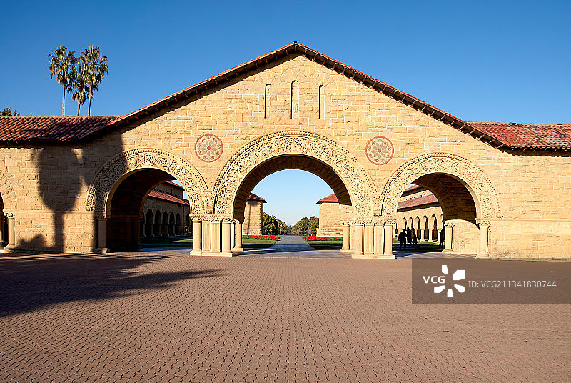 美国，加州，硅谷，斯坦福大学，校园，精英，新常春藤图片素材