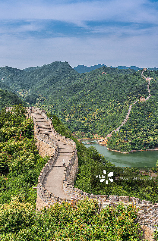 中国北京黄花水长城图片素材
