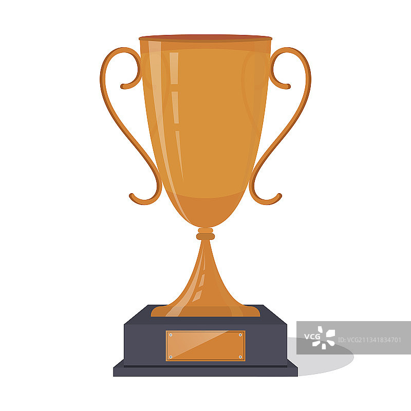 闪亮的青铜奖杯图片素材