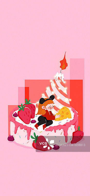 生日女孩图片素材