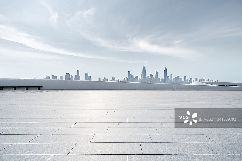 上海城市风光道路平台图片素材