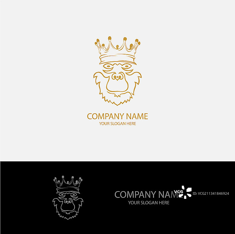 猴王抽象标志图片素材