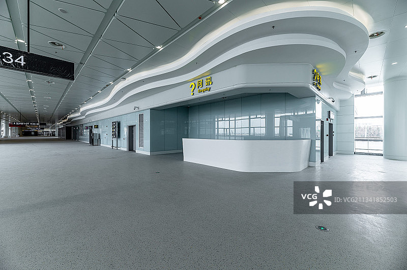 西安咸阳国际机场T3南三指廊图片素材