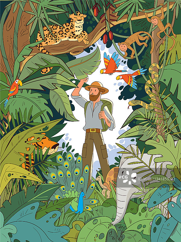 印度丛林探险者图片素材