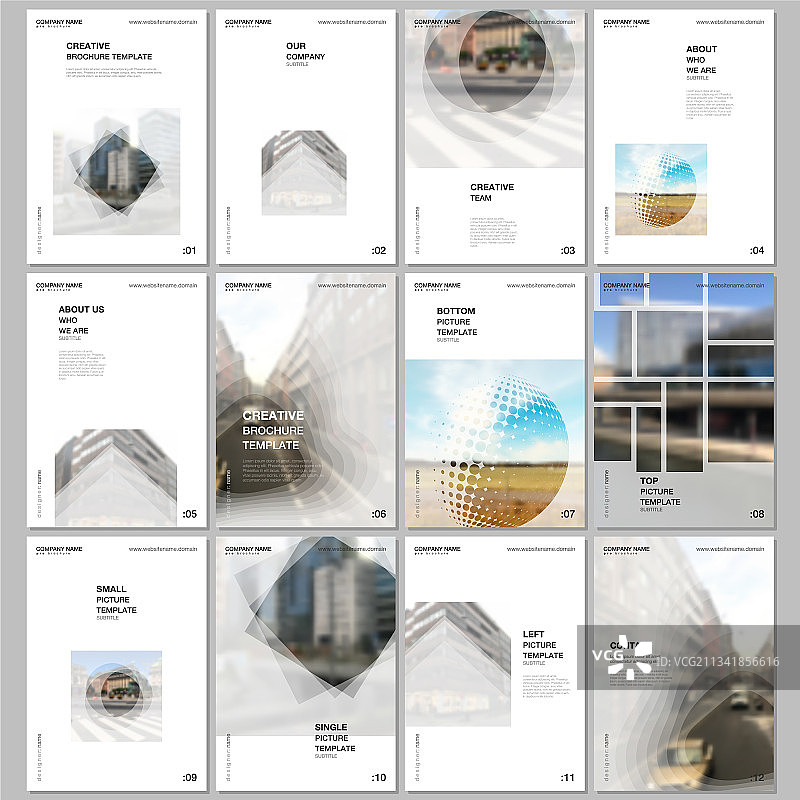 A4宣传册封面设计模板图片素材