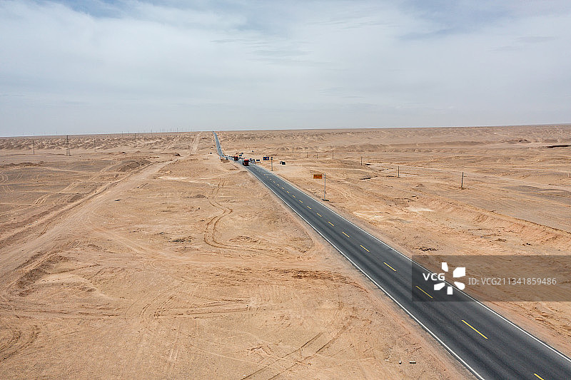 青海国道315U型公路图片素材