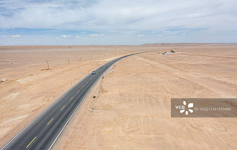 青海国道315U型公路图片素材