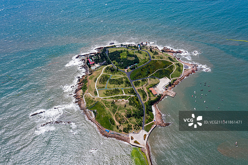 小麦岛图片素材