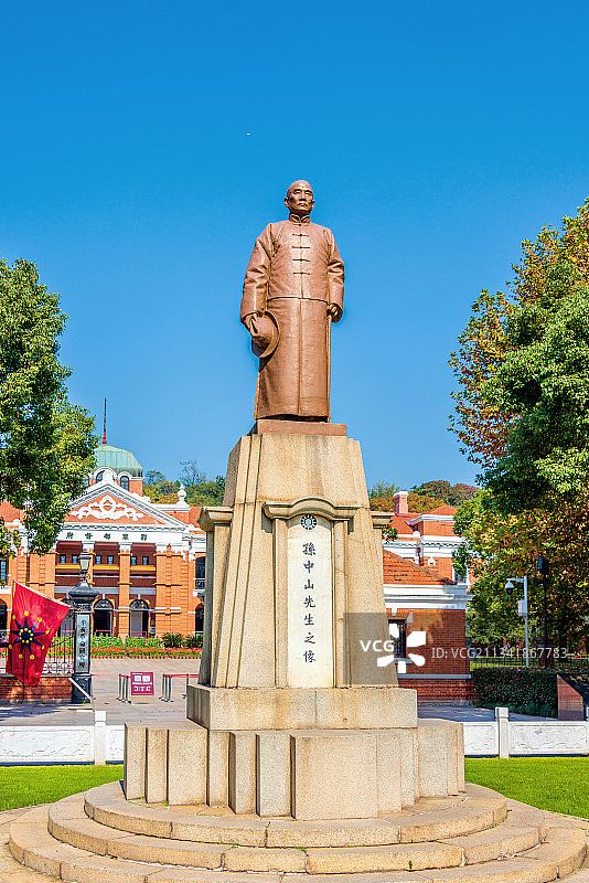 中国湖北武汉孙中山先生之像图片素材