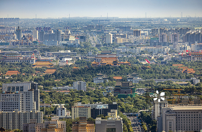 北京中轴线航拍图片素材