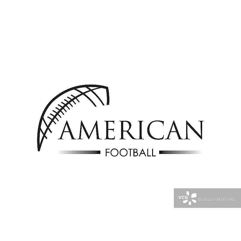 美式橄榄球运动标志设计模板图片素材