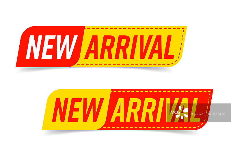 独立的新品上市缝线贴纸设计套装图片素材