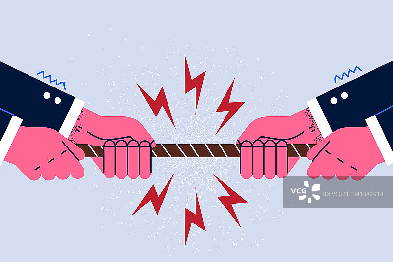 对抗与对立意见概念图片素材