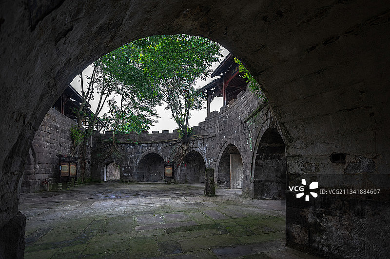 重庆市合川区涞滩古镇景区图片素材