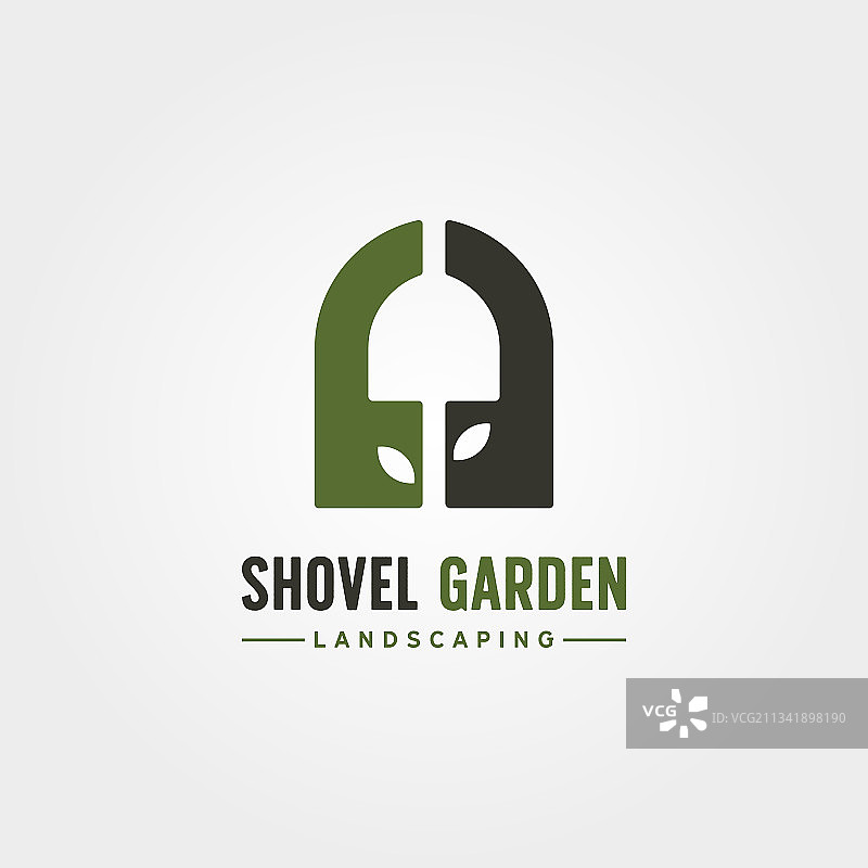 铲子花园创意标志符号设计图片素材