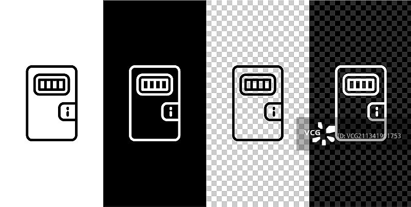 监狱牢房门与铁窗图标图片素材