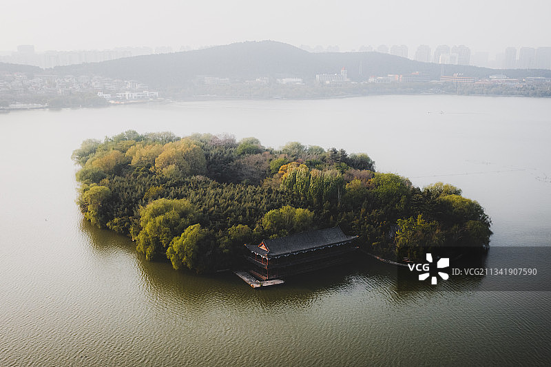生态岛图片素材