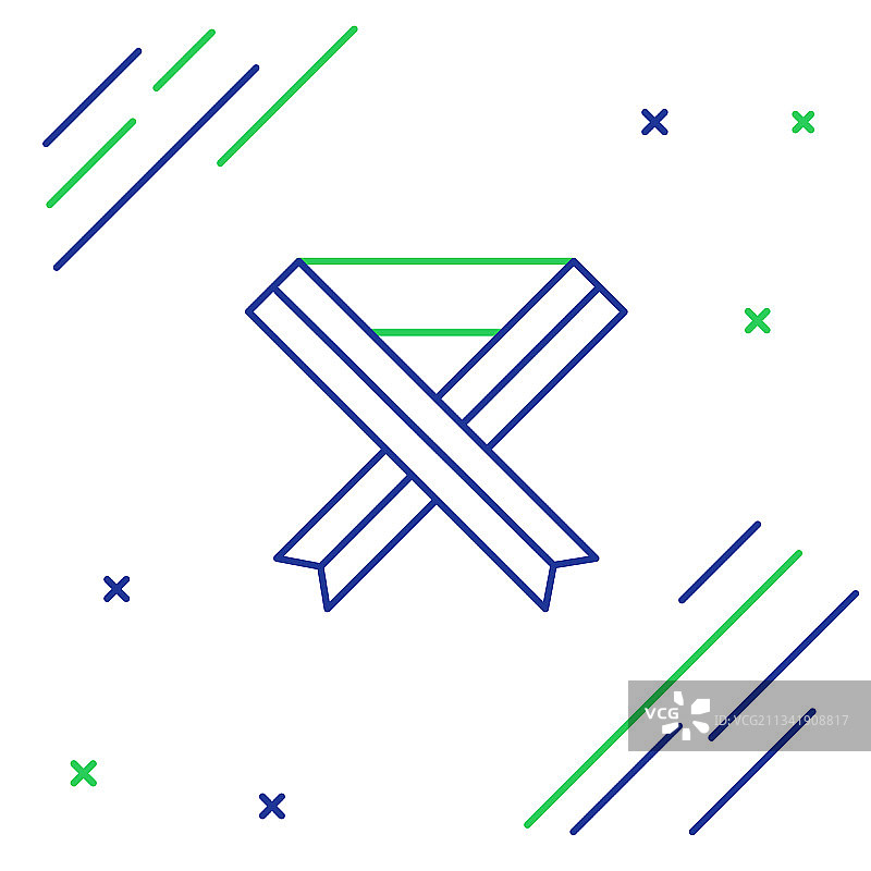 隔离的线性乳腺癌宣传丝带图标图片素材