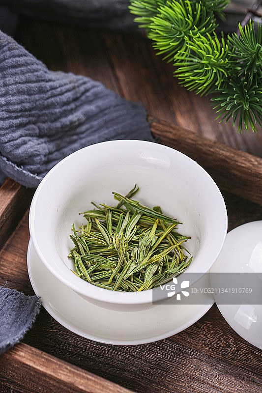 安吉白茶茶叶图片素材