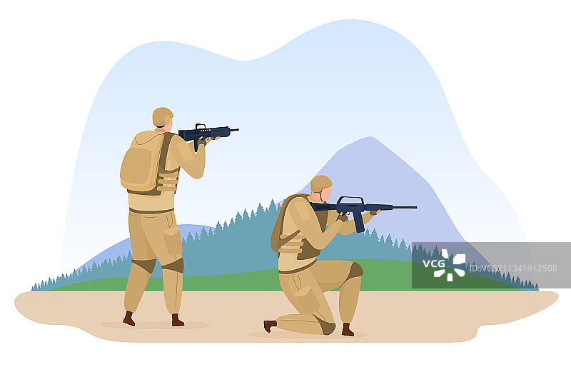 军营士兵步兵训练图片素材