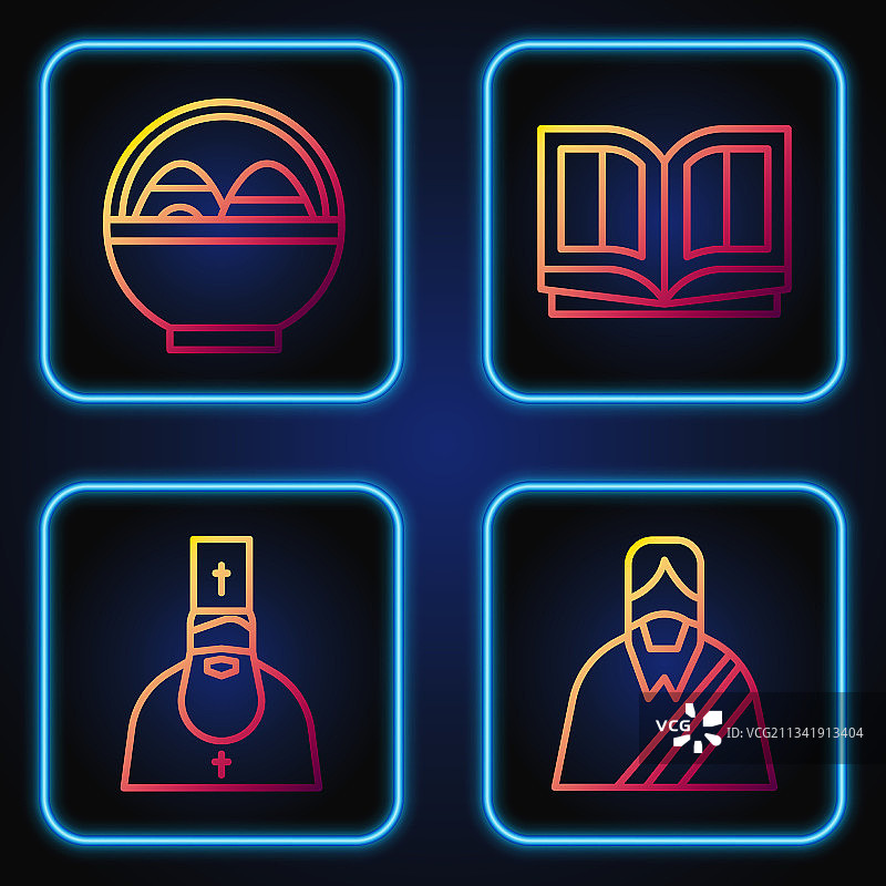 线稿耶稣基督牧师复活节篮子图片素材