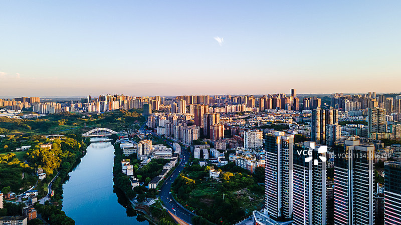 四川自贡网红桥图片素材