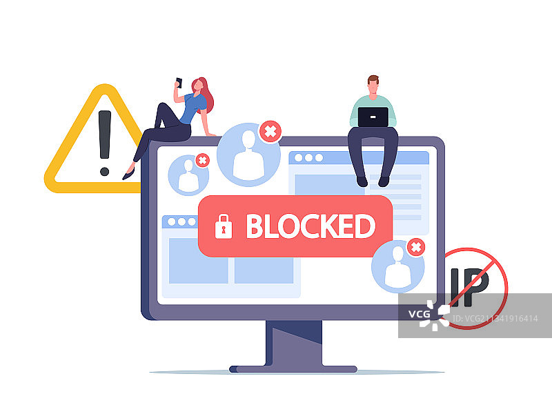 审查封锁或勒索软件活动图片素材