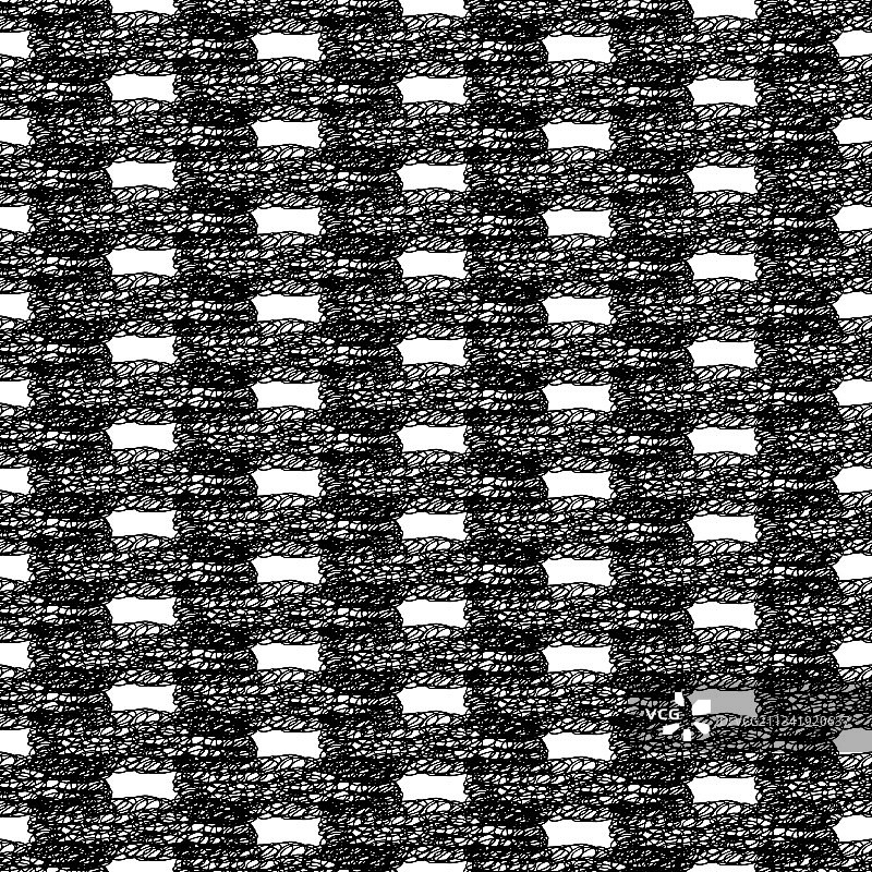 无缝模式与黑色铅笔笔触图片素材